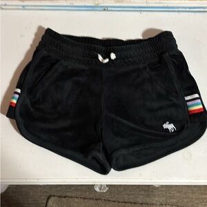 Abercrombie Kids Black Shorts with White Drawstring